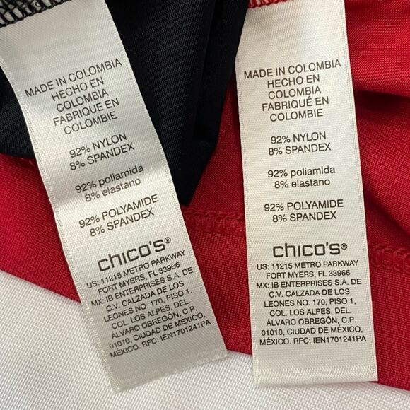 Chico's Red and Black Classic layering tanks Size 3/XL - Picture 3 of 7